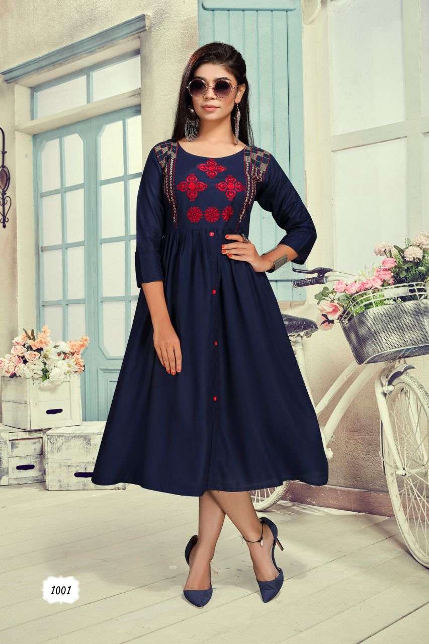 Frock style hot sale kurti 2019